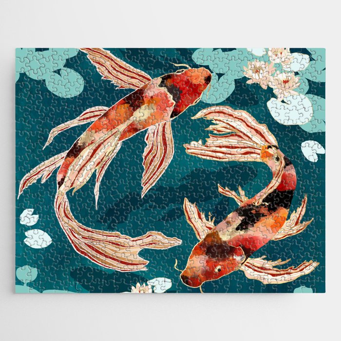Metallic Koi VII Jigsaw Puzzle Gallery Image 1