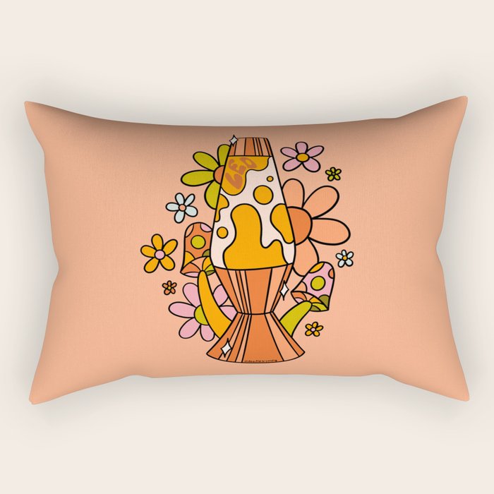Leo Lava Lamp Rectangular Pillow Gallery Image 2