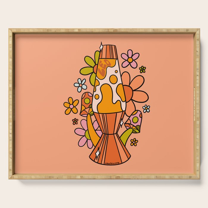 Leo Lava Lamp Serving Tray Gallery Image 1