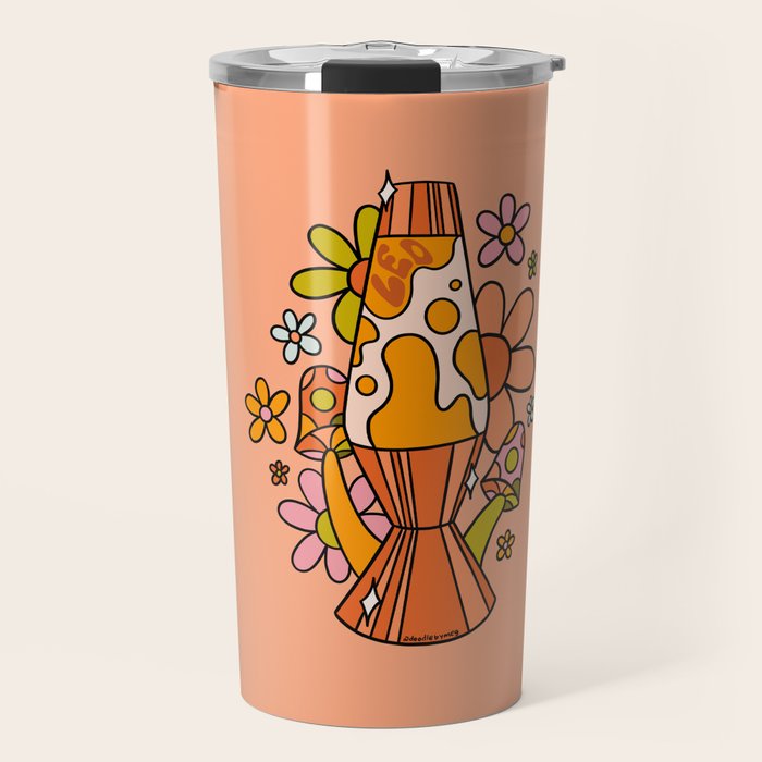 Leo Lava Lamp Travel Mug Gallery Image 1