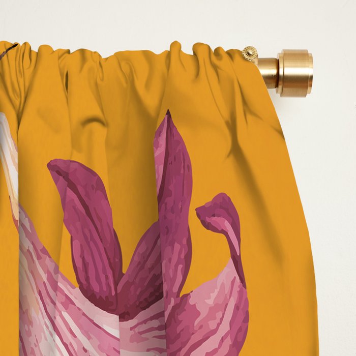 Flowers in Black Vase 2 Window Curtain Gallery Image 2