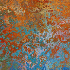 Vintage Rust, Terracotta and Blue Coffee Mug Gallery Image 2