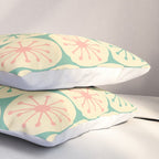 Atomic Dots Midcentury Modern Retro Pattern in 50s Blush Pink, Cream, and Mint Pillow Sham Gallery Image 3