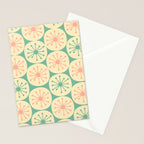 Atomic Dots Midcentury Modern Retro Pattern in 50s Blush Pink, Cream, and Mint Stationery Card Gallery Image 2