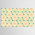 Atomic Dots Midcentury Modern Retro Pattern in 50s Blush Pink, Cream, and Mint Tablecloth Gallery Image 2