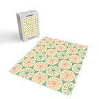 Atomic Dots Midcentury Modern Retro Pattern in 50s Blush Pink, Cream, and Mint Jigsaw Puzzle Gallery Image 2