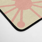Atomic Dots Midcentury Modern Retro Pattern in 50s Blush Pink, Cream, and Mint Desk Mat Gallery Image 4