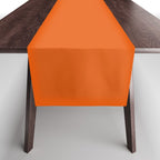 Orange Soda Solid Summer Party Color Table Runner Gallery Image 1