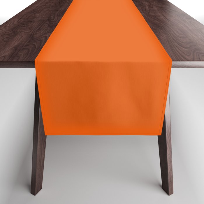 Orange Soda Solid Summer Party Color Table Runner Gallery Image 1