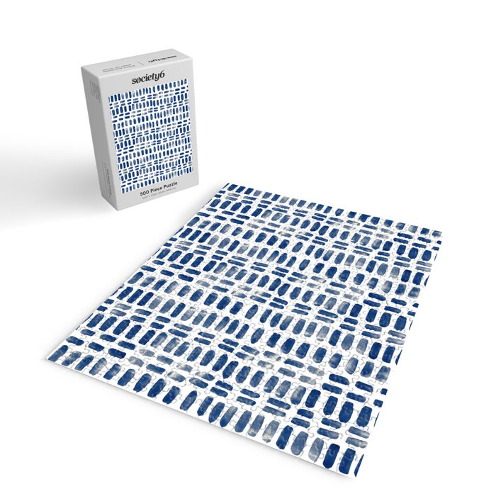 Abstract rectangles - indigo Jigsaw Puzzle Gallery Image 2