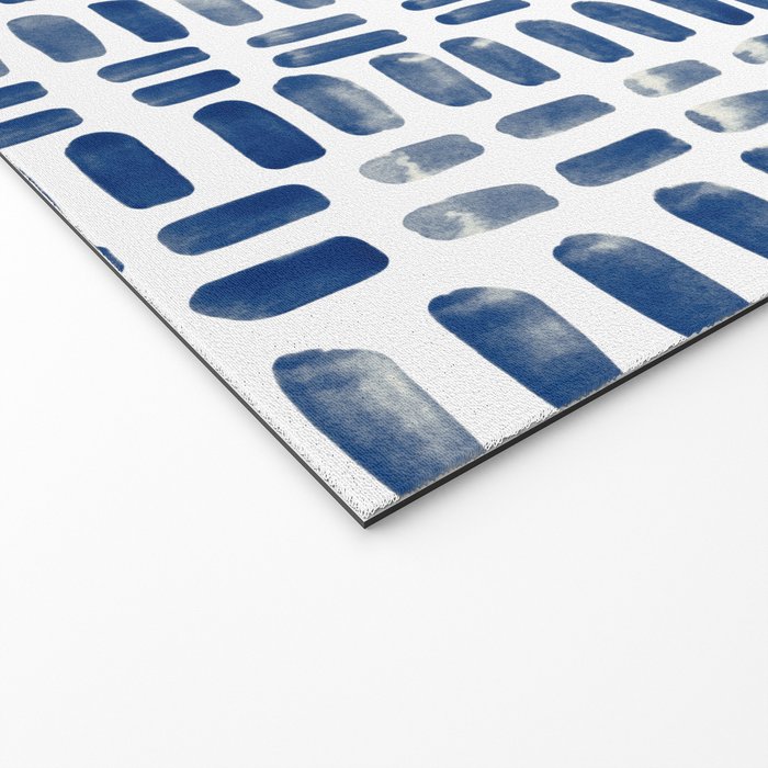 Abstract rectangles - indigo Welcome Mat Gallery Image 2