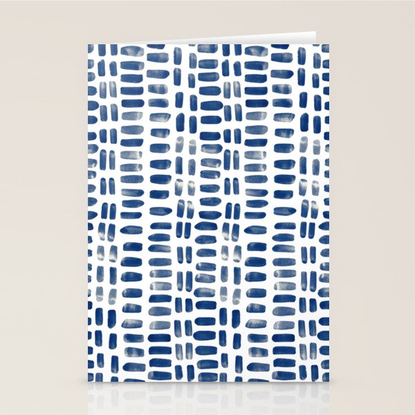 Abstract rectangles - indigo Stationery Card Gallery Image 1