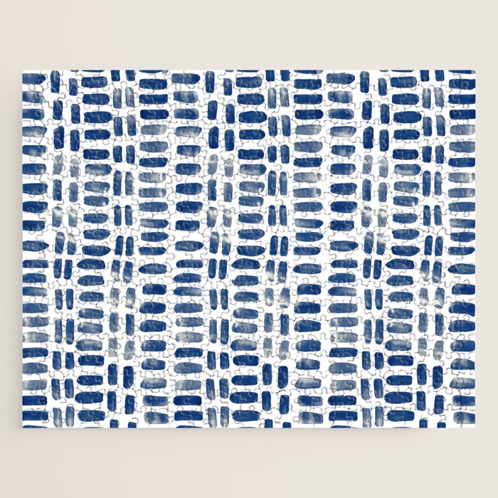 Abstract rectangles - indigo Jigsaw Puzzle Gallery Image 1