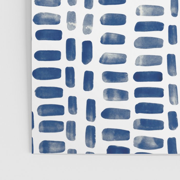 Abstract rectangles - indigo Poster Gallery Image 3