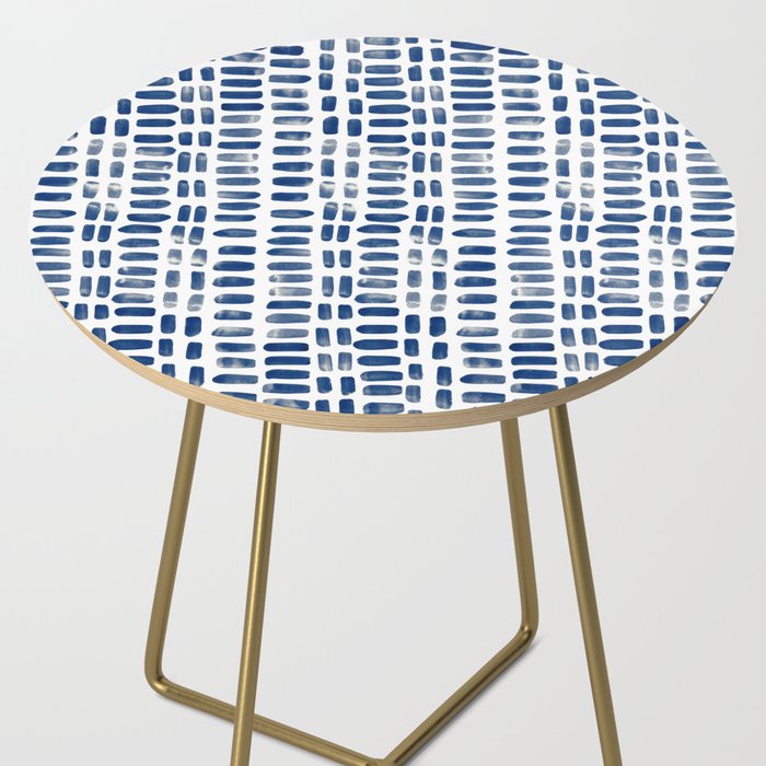 Abstract rectangles - indigo Side Table Gallery Image 2