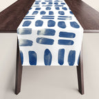 Abstract rectangles - indigo Table Runner Gallery Image 1