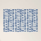Abstract rectangles - indigo Welcome Mat Gallery Image 1
