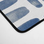 Abstract rectangles - indigo Desk Mat Gallery Image 4