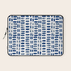 Abstract rectangles - indigo Laptop Sleeve Gallery Image 1
