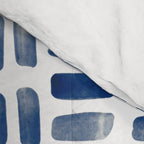 Abstract rectangles - indigo Comforter Gallery Image 4