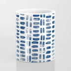 Abstract rectangles - indigo Coffee Mug Gallery Image 4
