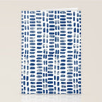 Abstract rectangles - indigo Stationery Card Gallery Image 2
