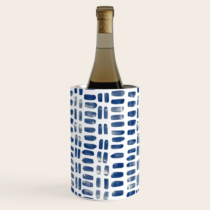 Abstract rectangles - indigo Wine Chiller Gallery Image 2
