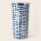 Abstract rectangles - indigo Travel Mug Gallery Image 1