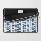 Abstract rectangles - indigo Laptop Sleeve Gallery Image 2