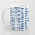 Abstract rectangles - indigo Coffee Mug Gallery Image 3