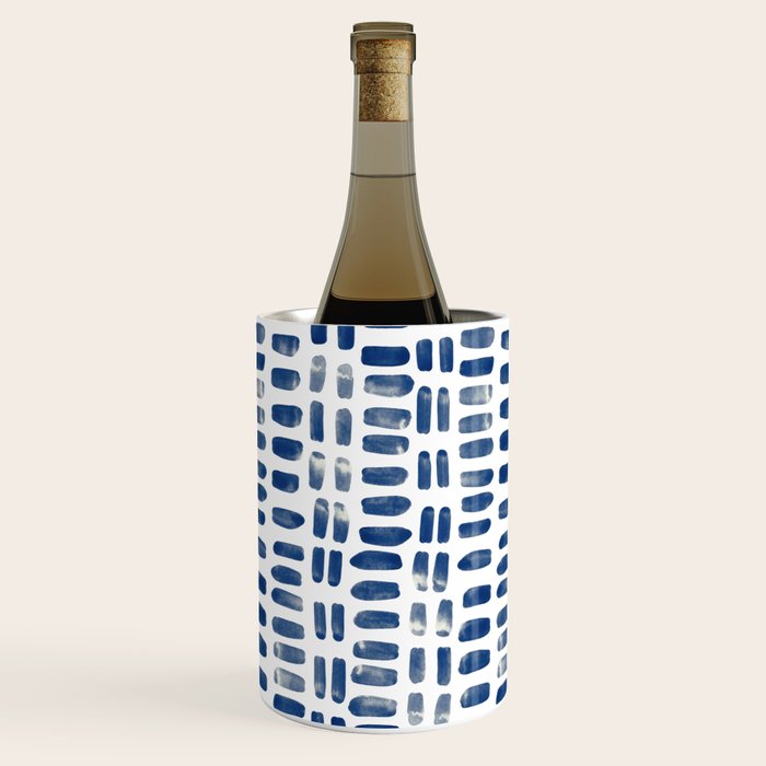 Abstract rectangles - indigo Wine Chiller Gallery Image 1