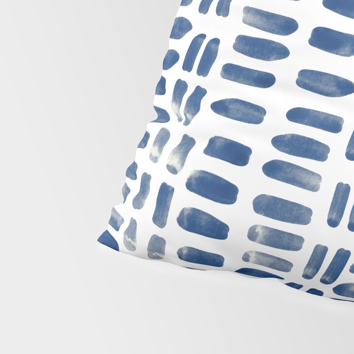 Abstract rectangles - indigo Pillow Sham Gallery Image 4