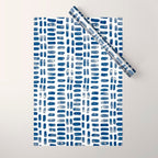 Abstract rectangles - indigo Wrapping Paper Gallery Image 1