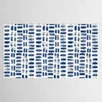 Abstract rectangles - indigo Tablecloth Gallery Image 2