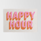 Happy Hour (Pink Orange) Rug Gallery Image 2