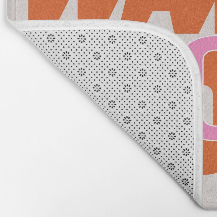 Happy Hour (Pink Orange) Bath Mat Gallery Image 2
