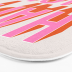 Happy Hour (Pink Orange) Bath Mat Gallery Image 3