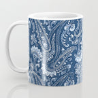 Blue indigo paisley Coffee Mug Gallery Image 3