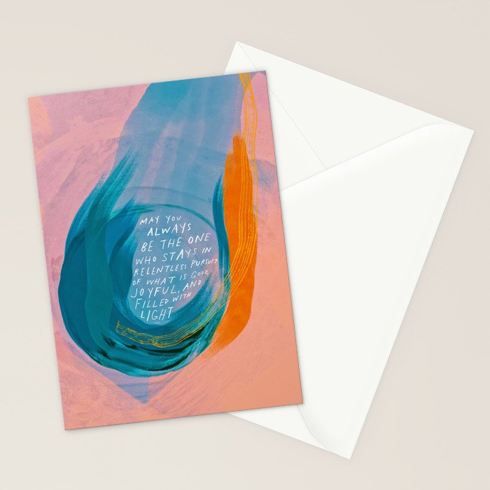 "May You Always Be The One Who Stays In Relentless Pursuit.." Stationery Card Gallery Image 2