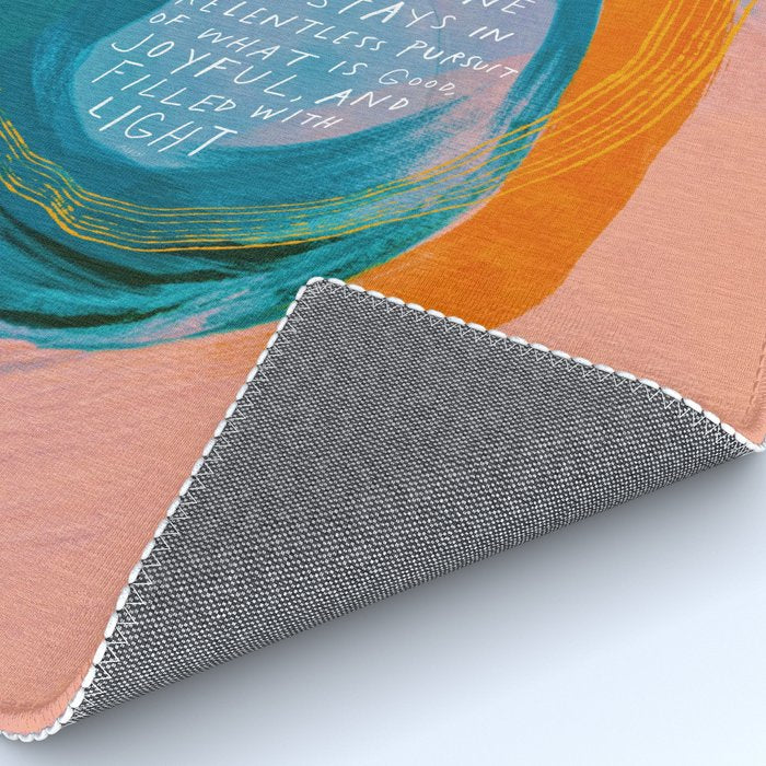 "May You Always Be The One Who Stays In Relentless Pursuit.." Rug Gallery Image 4