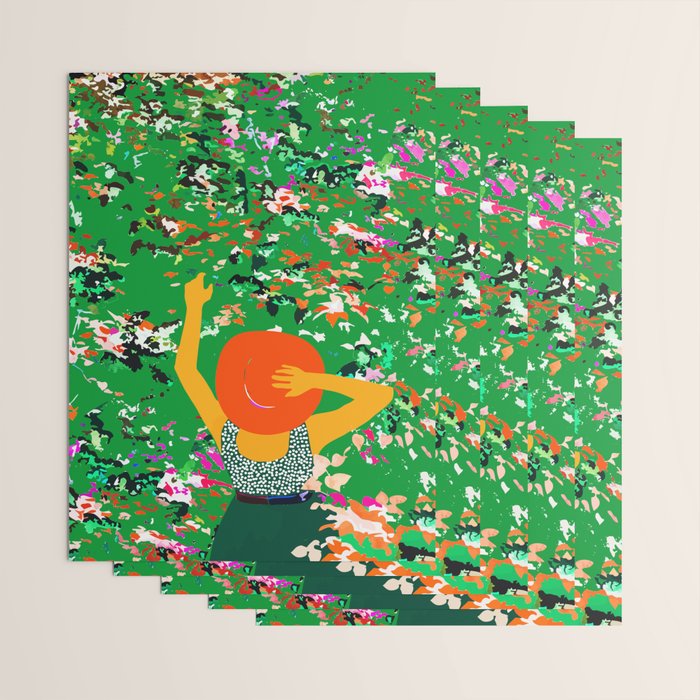 Lost in the meadows of our memories, it took me time to realise the seasons had changed again Wrapping Paper Gallery Image 3