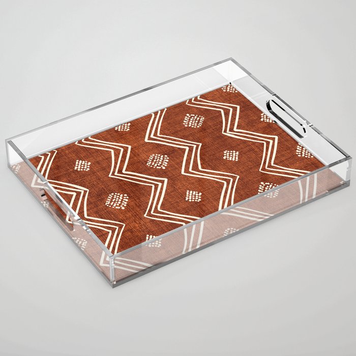 Village in Rust Acrylic Tray Gallery Image 1