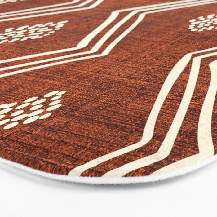 Village in Rust Bath Mat Gallery Image 3