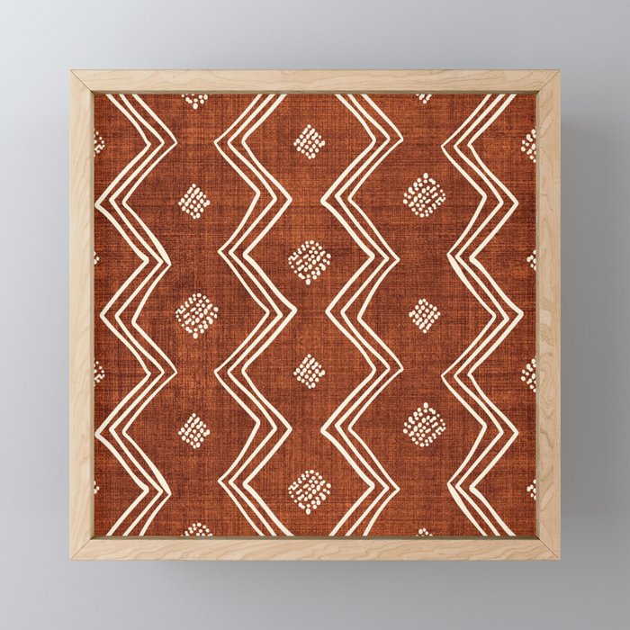 Village in Rust Mini Art Print Gallery Image 1