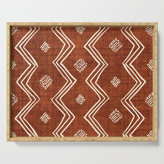Village in Rust Serving Tray Gallery Image 1