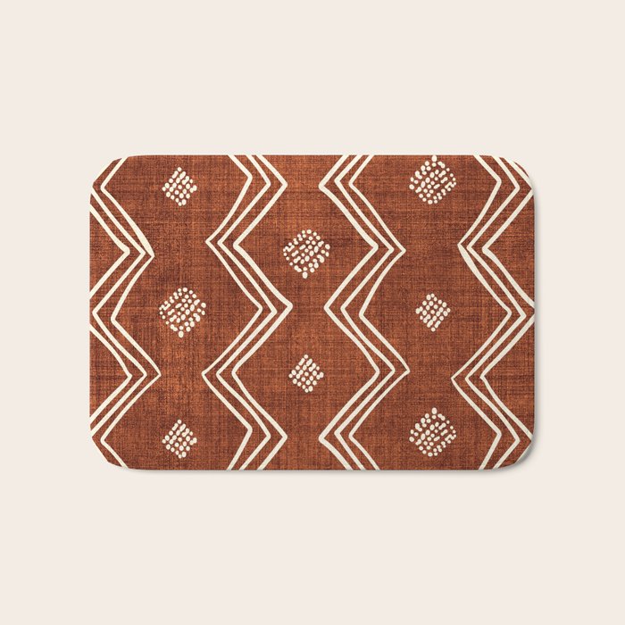 Village in Rust Bath Mat Gallery Image 1
