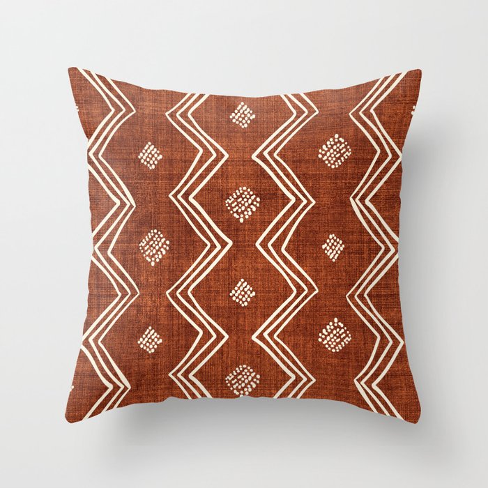 Village in Rust Throw Pillow Gallery Image 6
