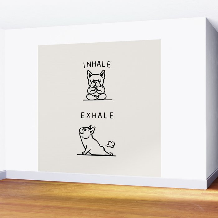 Inhale Exhale Frenchie Wall Mural Gallery Image 2