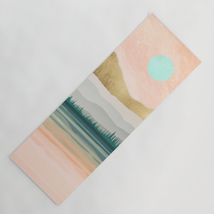Spring Forest Lake Yoga Mat Gallery Image 1