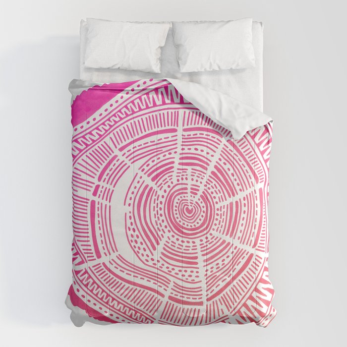 Ponderosa Pine - Pink OmbrÃ© Palette Comforter Gallery Image 1